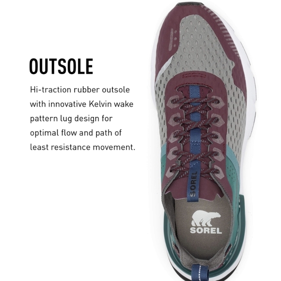 Size 7 Sorel Men's Kinetic Rush Mesh Sneaker - Picture 4 of 6